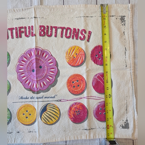 Ulster Weavers Tea Towel Beautiful Buttons Print 100% Cotton Multicolor Rectangl - Picture 7 of 7